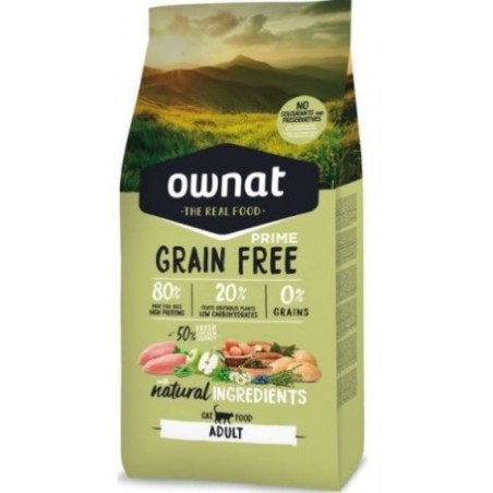 Ownat Chat Adult Grain free (sac de 3kg ou 8kg)