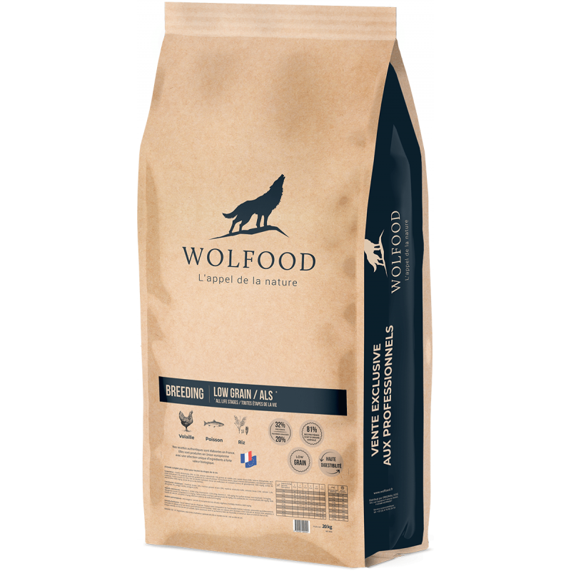 Wolfood Low Grain (peu de céréales) pour chiot Puppy 3Kg