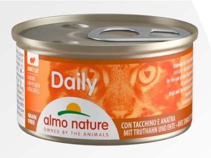 Almo Nature Daily Nature Bouchées 85g différents gouts