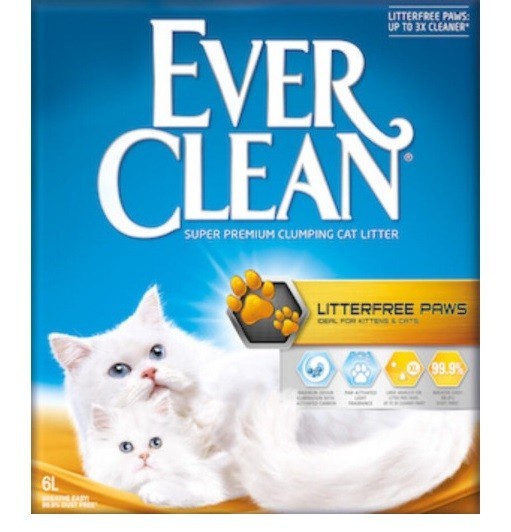 Litière Everclean Poils longs/chatons 6L