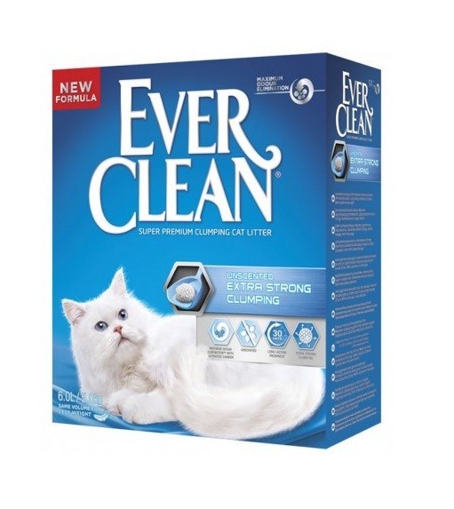Litière Everclean extra agglomérante (6L ou 10L)