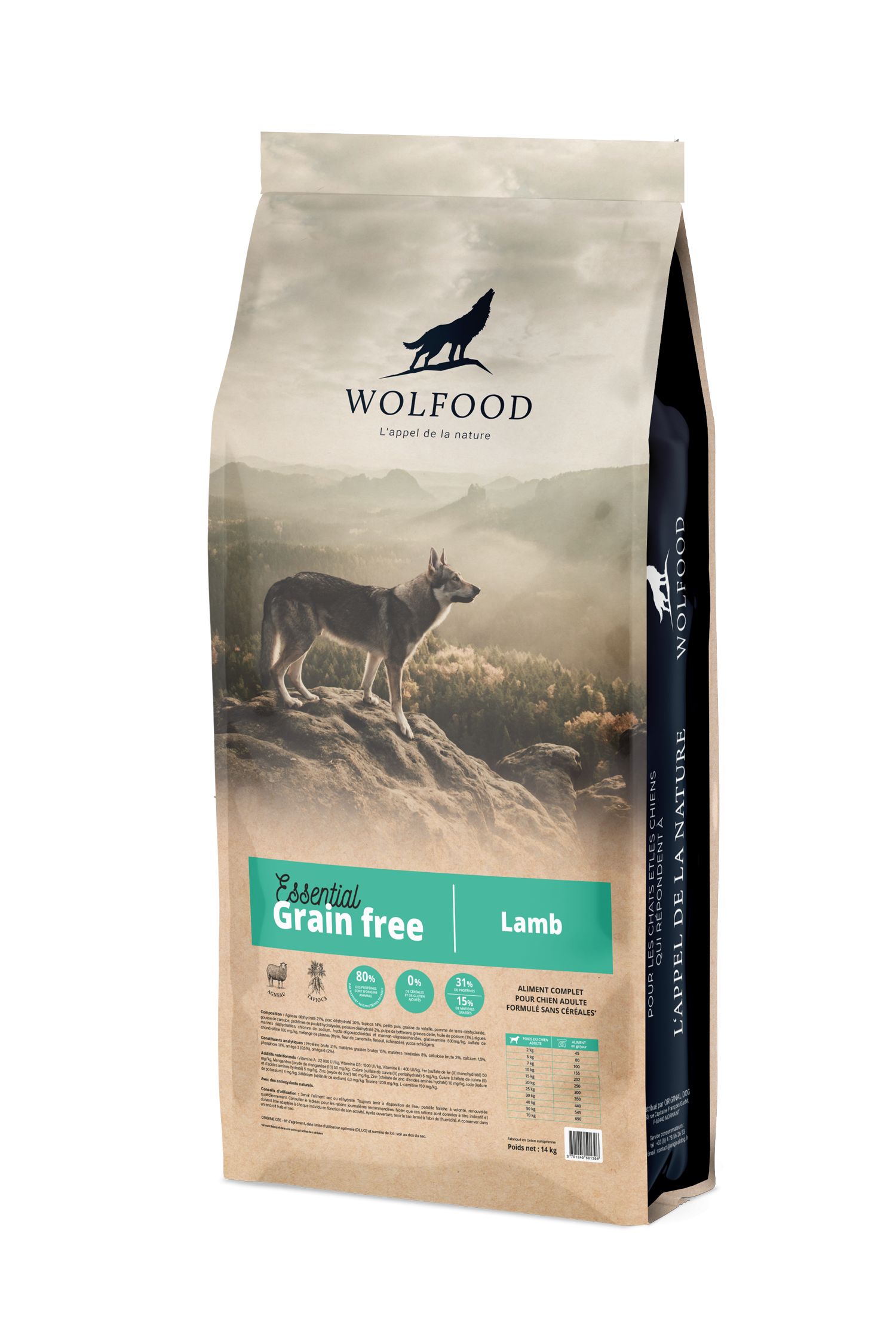 Wolfood Essential Grain Free Lamb 14kg