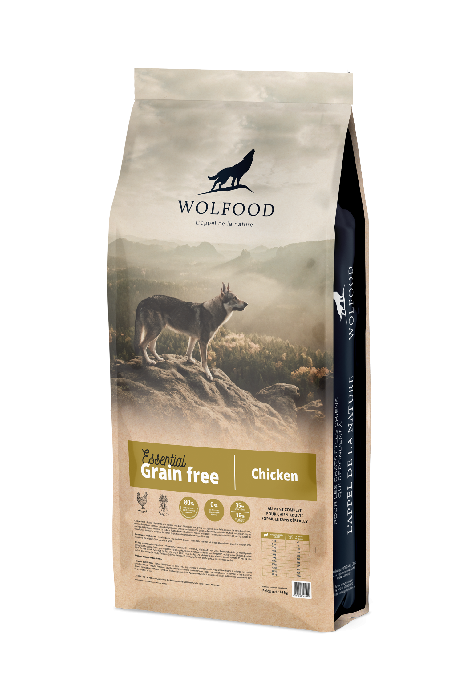 Wolfood Essential Grain Free Chicken 14kg