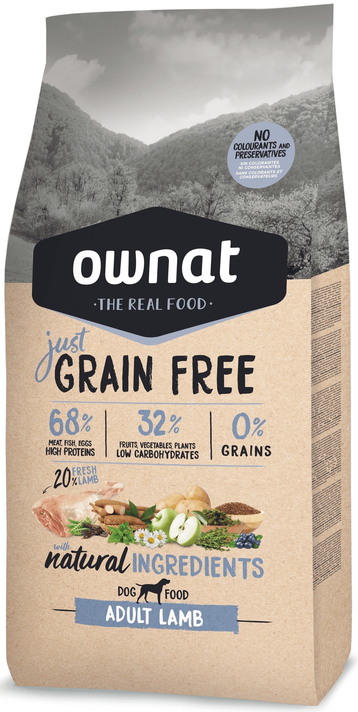 Ownat Just Grain Free Adult Lamb 14kg