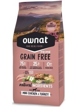 Ownat Prime Grain Free Mini Chicken Turkey 3kg