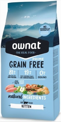 Ownat Kitten Grain Free (3 sacs de 3kg soit 9kg)